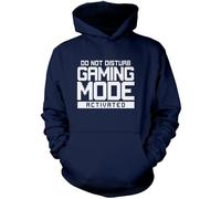 HotScamp Do Not Disturb Gaming Mode Activated Unisex Adults and Kids Hoodie - Gamer Console Teen Online Games Addict Navy XXX-Large