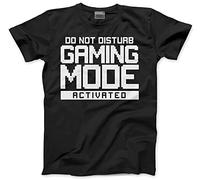 HotScamp Do Not Disturb Gaming Mode Activated Unisex Childrens Kids T-Shirt - Gamer Console Teen Online Games Addict 5-6 Years Black