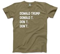 HotScamp Donald Trump Men's Unisex T-Shirt - Khaki Large