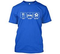 HotScamp Eat Sleep Blues Men's Unisex T-Shirt - Blue X-Small
