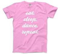 HotScamp Eat Sleep Dance Repeat Kids T-Shirt - Pink 7-8 Years
