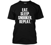 HotScamp Eat Sleep Run Repeat Running Workout Men's Unisex T-Shirt - Black Medium