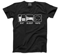 HotScamp Eat Sleep Vape Men's Unisex T-Shirt - Black X-Large