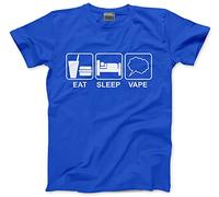 HotScamp Eat Sleep Vape Men's Unisex T-Shirt - Blue X-Large
