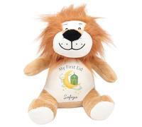 HotScamp Eid Gift Cuddly Toy - Personalised My First Eid Mubarak Babies Newborn 1st Customised Teddy Kids Plush Named Ramadan My First Muslim Islamic Baby Child Soft Plushie - Brown Lion