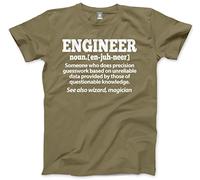 HotScamp Engineer Men's Unisex T-Shirt - Khaki Medium
