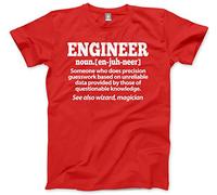 HotScamp Engineer Men's Unisex T-Shirt - red Medium