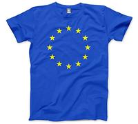 HotScamp European Men's Unisex T-Shirt - Blue Medium