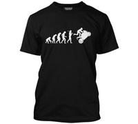 HotScamp Evolution of a Bikers Superbikes Men's Unisex T-Shirt - Black Large