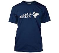 HotScamp Evolution of a Bikers Superbikes Men's Unisex T-Shirt - Navy X-Large