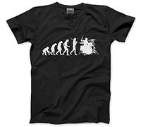 Evolution of a Drummer Drumkit Men's Unisex T-Shirt - Black X-Large