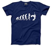 HotScamp Evolution of a Guitarist Men's Unisex T-Shirt - Navy Large