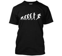 HotScamp Evolution of a Rugby Player Men's Unisex T-Shirt - Black Medium