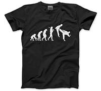 HotScamp Evolution of Martial Arts Kids T-Shirt - Black 9-11 Years