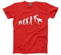 HotScamp Evolution of Martial Arts Kids T-Shirt - red 9-11 Years