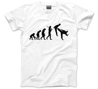 HotScamp Evolution of Martial Arts Kids T-Shirt - White 12-13 Years