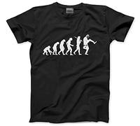 HotScamp Evolution of The Silly Walks Men's Unisex T-Shirt - Black Large