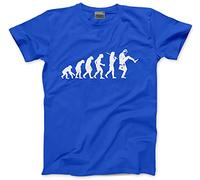 HotScamp Evolution of The Silly Walks Men's Unisex T-Shirt - Blue X-Large