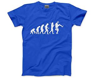 HotScamp Evolution of The Silly Walks Men's Unisex T-Shirt - Blue X-Large