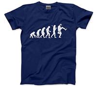 HotScamp Evolution of The Silly Walks Men's Unisex T-Shirt - Navy Large