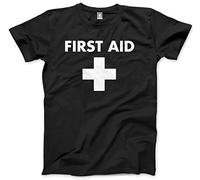 HotScamp First Aid Men's Unisex T-Shirt - Black Small