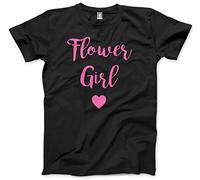 HotScamp Flower Girl Kids T-Shirt - Black 5-6 Years