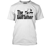 HotScamp Golf Father Men's Unisex T-Shirt - White Medium