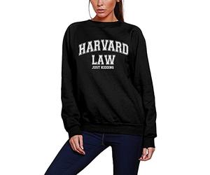 HotScamp Harvard Law Just Kidding Women's Sweatshirt - black XX-Large