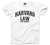 HotScamp Harvard Law Just Kidding Women's T-Shirt - White 14
