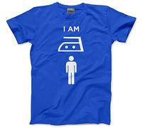HotScamp I am Iron Man Men's Unisex T-Shirt - Blue Large