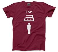 HotScamp I am Iron Man Men's Unisex T-Shirt - Maroon Large