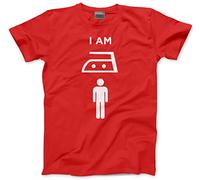 HotScamp I am Iron Man Men's Unisex T-Shirt - red Medium