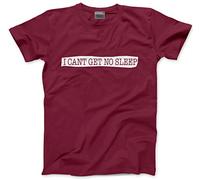 HotScamp I Can't Get No Sleep Men's Unisex T-Shirt - Maroon Small