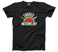 HotScamp I Carried a Watermelon - Unisex T-Shirt - Retro Movie Dancing XXL Black