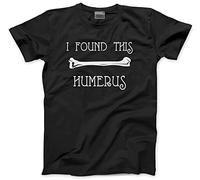 HotScamp I Found This Humerus Funny Meme Men's Unisex T-Shirt - Black Large