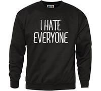 HotScamp I Hate Everyone Men's Sweatshirt - Black X-Large