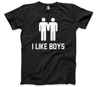 HotScamp I Like Boys Men's Unisex T-Shirt - Black X-Small