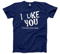 HotScamp I Like You Men's Unisex T-Shirt - Navy X-Small