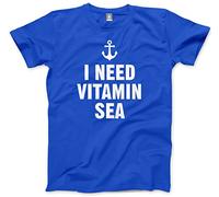 HotScamp I Need Vitamin Sea Men's Unisex T-Shirt - Blue XX-Large