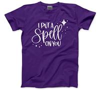 HotScamp I Put A Spell on You Magic - Kids T-Shirt - Halloween Party Trick or Treat 9-11 Years Purple