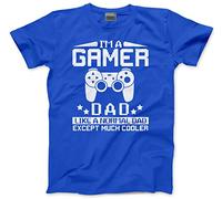 HotScamp I'm a Gamer Dad Computer Game Gaming Men's Unisex T-Shirt - Blue X-Large