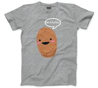 HotScamp I'm A Potato - Kids T-Shirt - Funny Vegetable Food 9-11 Years Grey