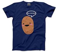 HotScamp I'm A Potato - Kids T-Shirt - Funny Vegetable Food 9-11 Years Navy