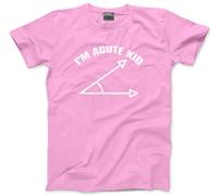 HotScamp I'm Acute Kid - Kids T-Shirt - Number Day 2025 Maths Day Top Teacher Mathematics Funny 7-8 Years Pink