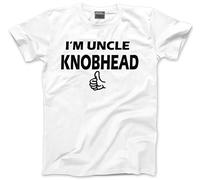 HotScamp I'm Uncle Knobhead Men's Unisex T-Shirt - White Large