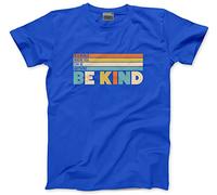HotScamp in a World Where You Can Be Anything Be Kind - Kids T-Shirt - Love Rainbow Pride Positive 12-13 Years Blue
