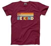 HotScamp in a World Where You Can Be Anything Be Kind - Kids T-Shirt - Love Rainbow Pride Positive 9-11 Years Maroon