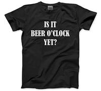 HotScamp is it Beer O'Clock Men's Unisex T-Shirt - Black X-Large