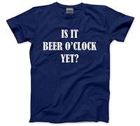 HotScamp is it Beer O'Clock Men's Unisex T-Shirt - Navy XX-Large