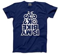 HotScamp is My Bike OK? - Kids T-Shirt - Cyclist Biker Bicycle 12-13 Years Navy